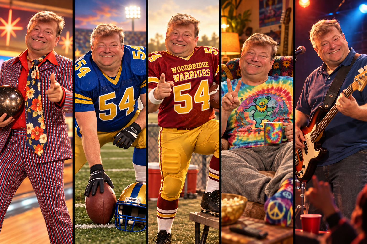 Humorous Ice-Trey sports challenge campaign collage